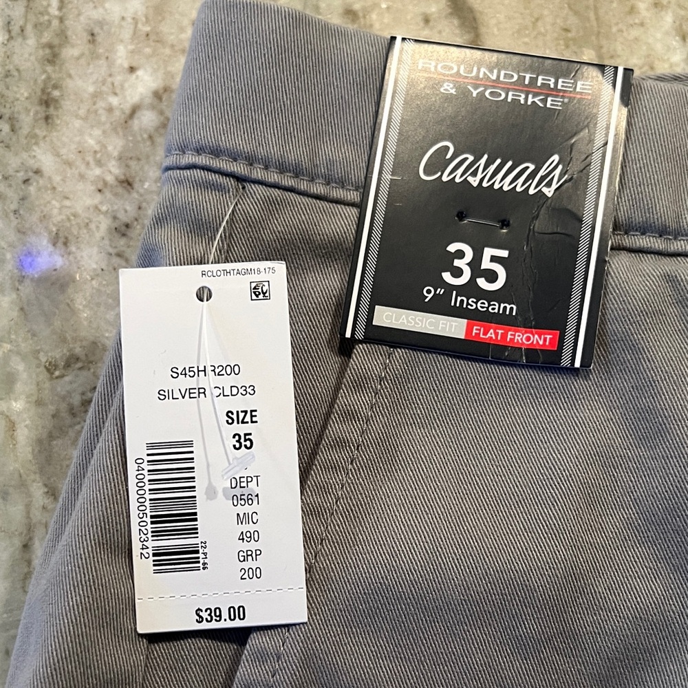 Roundtree & Yorke Gray Casual Trousers